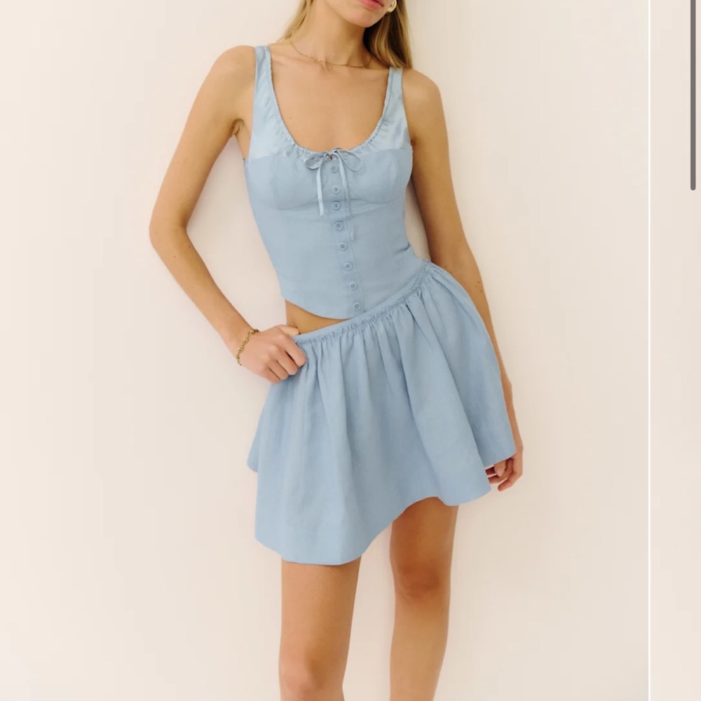 Reformation Evy Linen Two Piece Size 8